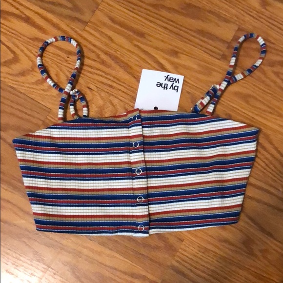 NWT privacy please striped crop top s - Picture 3 of 3